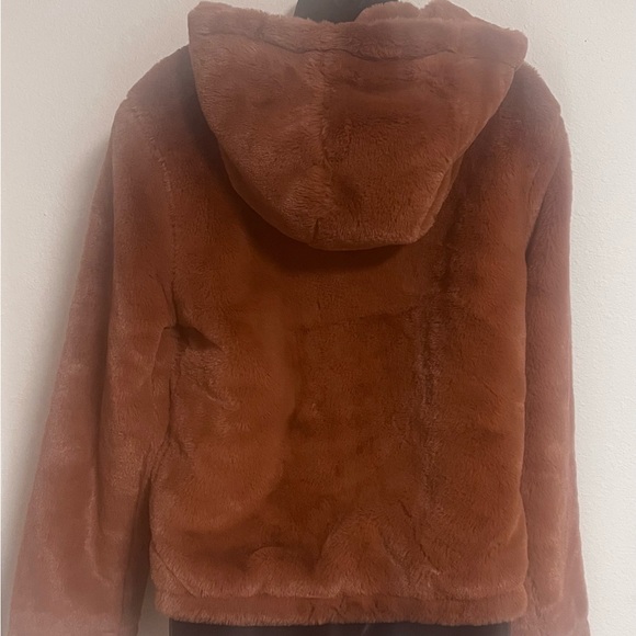 Cozy Brown Faux Fur Jacket - Picture 3 of 3